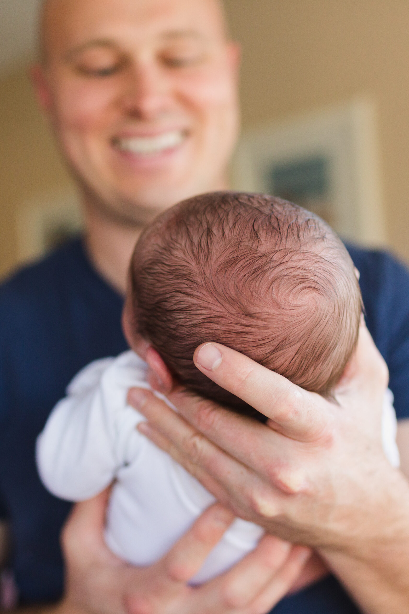 San Diego Lifestyle Newborn Photographer Christine Dammann Photography father and baby