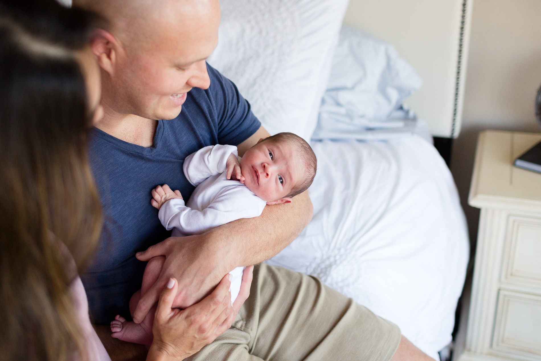 San Diego Lifestyle Newborn Photographer Christine Dammann Photography parents with newborn