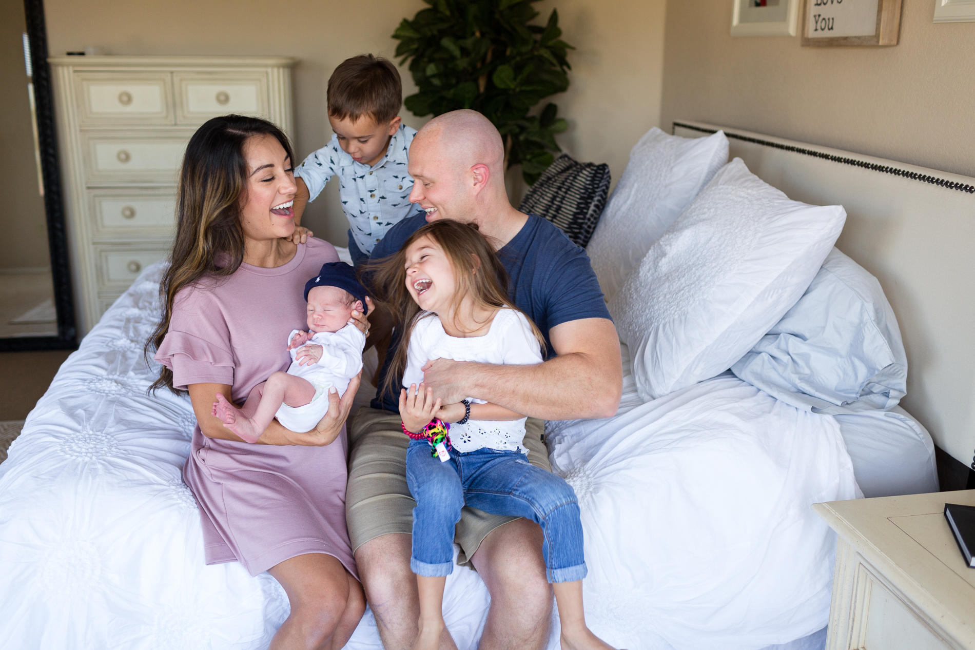 San Diego Lifestyle Newborn Photographer Christine Dammann Photography making family photos fun