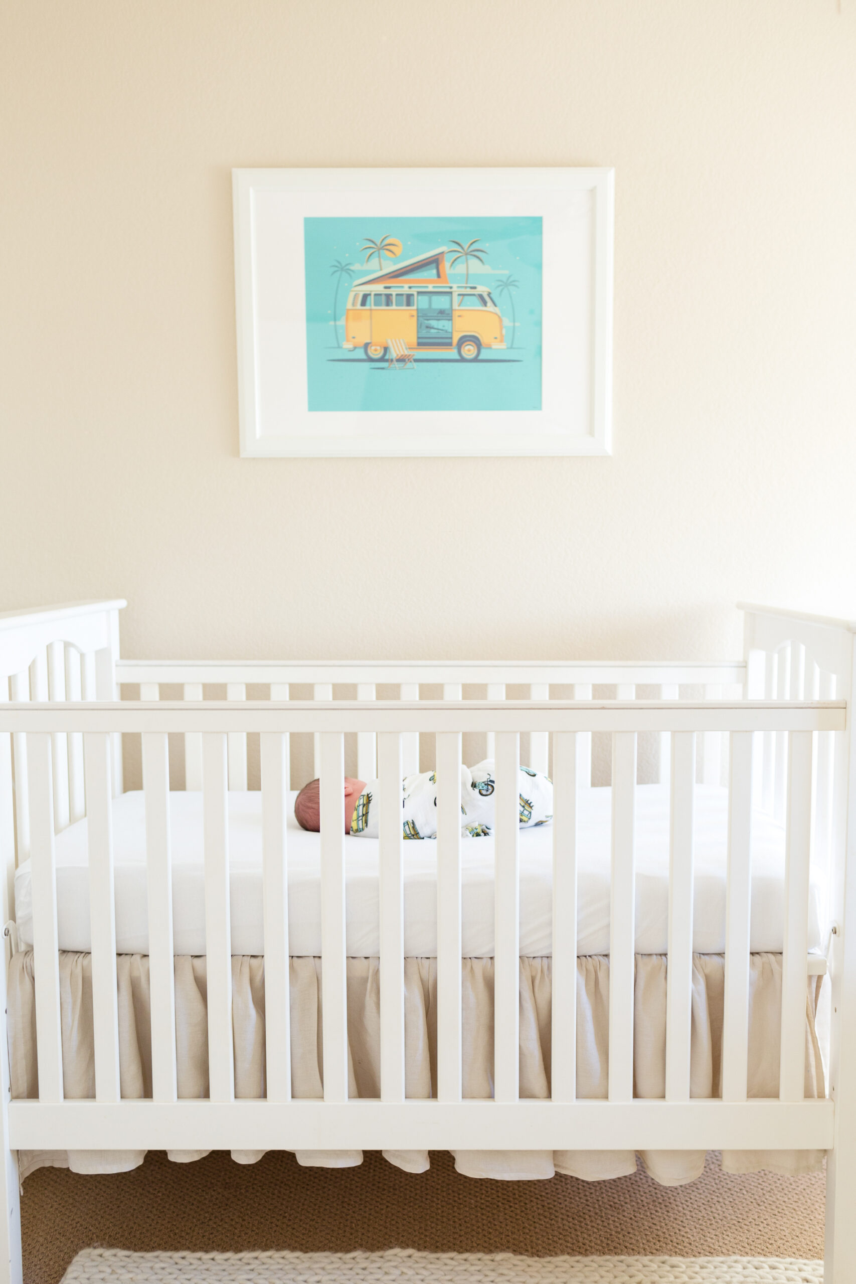 San Diego Lifestyle Newborn Photographer Christine Dammann Photography baby in crib