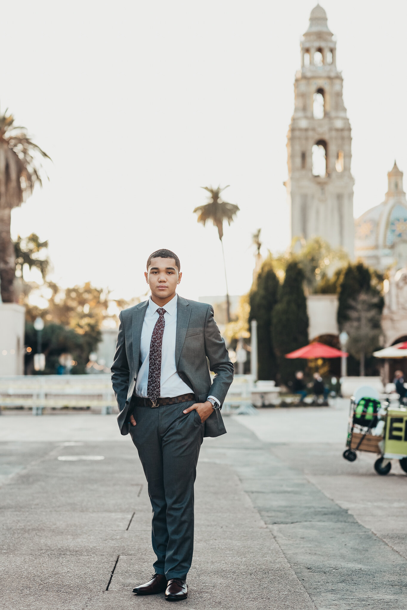 Senior photos in Balboa park