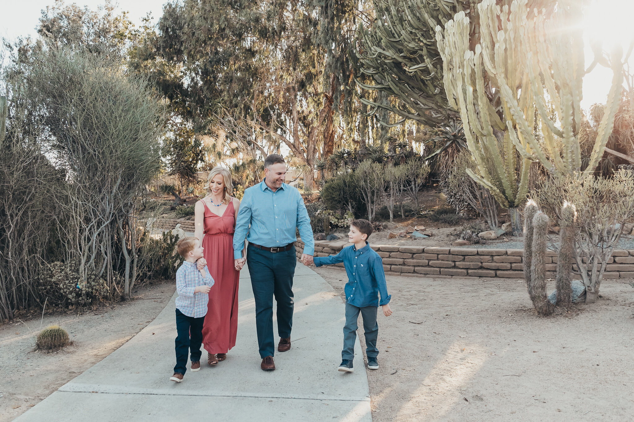 Family photos in Balboa Park