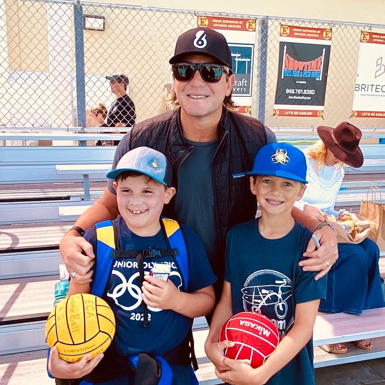 Benedek &amp; Badger were excited to see @tonyazevedo8 at the Spa League Waterpolo tournament this morning. Thanks so much for taking the time to chat with these 10u boys. They will never forget it!&zwj;♂️#eastcountyaquatics @eastcountyaqua